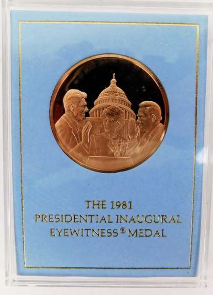 1981 Reagan Presidential Inaugural Eyewitness Medal