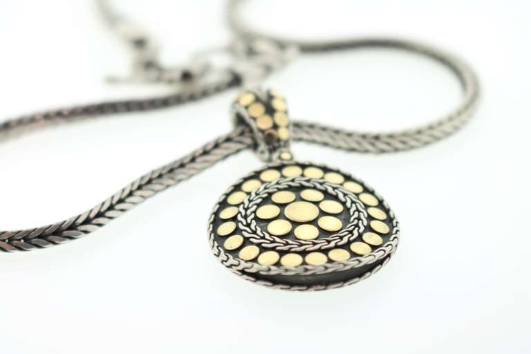 18kt and Sterling John Hardy Jaisalmer Pendant Necklace
