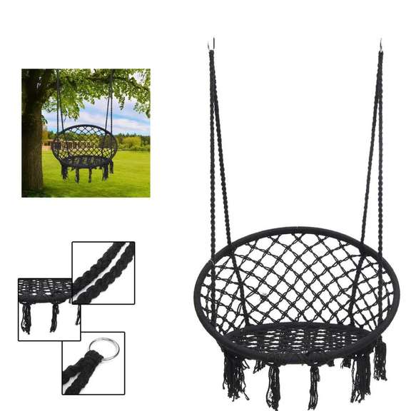 Outdoor Hanging Hammock Woven Rope Chair Seat