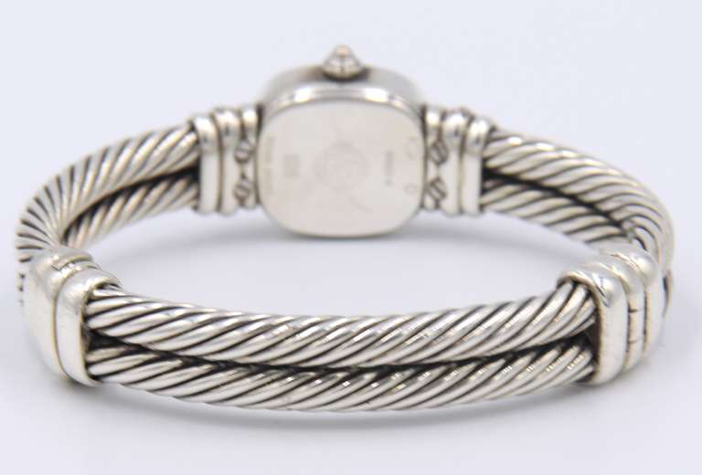 Vinatge David Yurman Diamond Bangle Watch