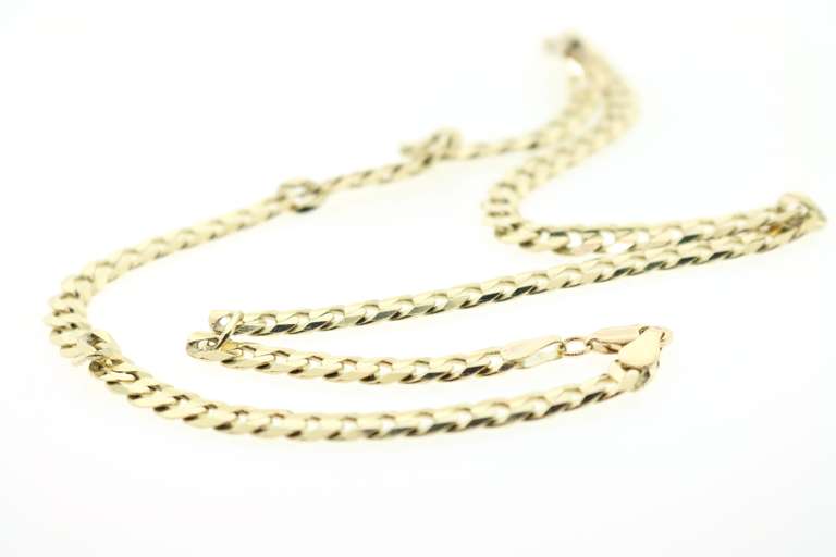 Alluring 14kt gold anchor chain link necklace