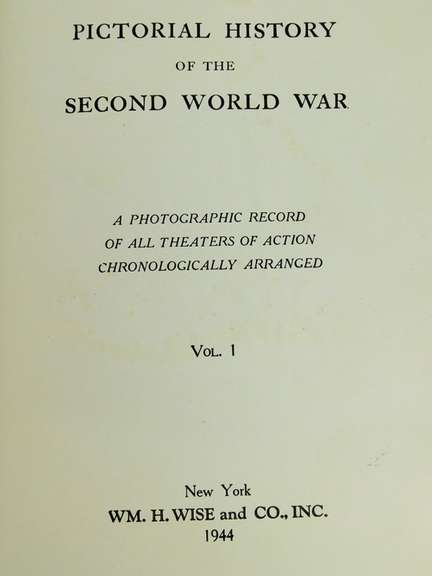 1944 Pictorial History of the 2nd World War, 2 Volumes