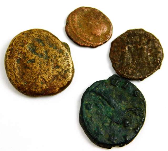 4 Ancient Byzantine Coins
