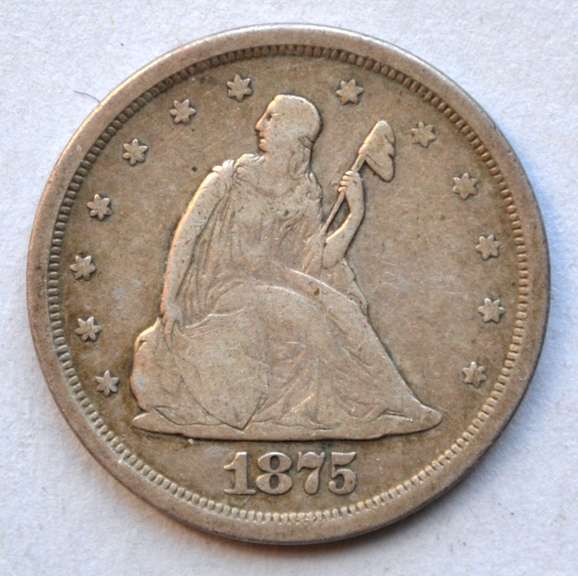 1875 S 20 Cent Type Coin