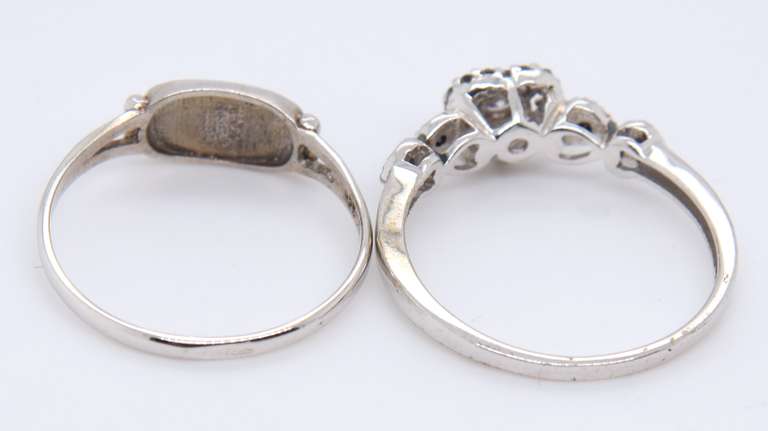Lot of 2 Sterling Silver Rings
