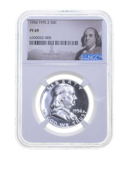 PF69 1956 Franklin Half Dollar - Type 2 - Graded NGC