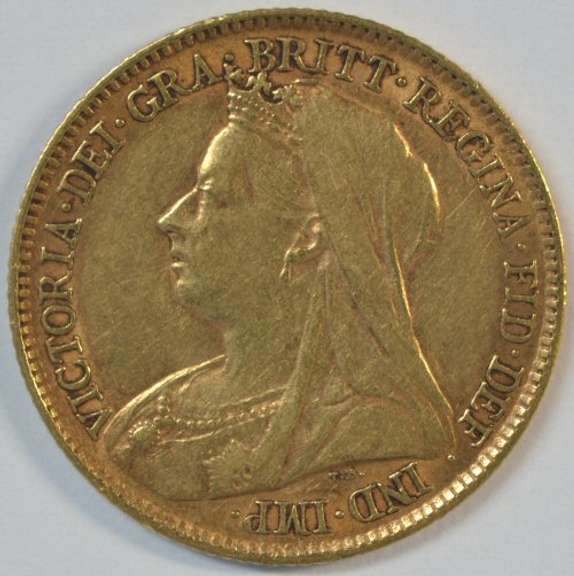 Real pretty 1898 Great Britain Gold Half Sovereign