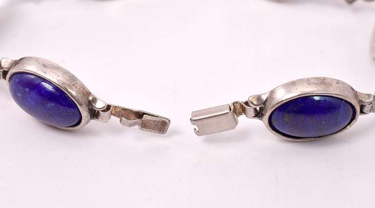Lavish Lapis Bracelet in Sterling Silver