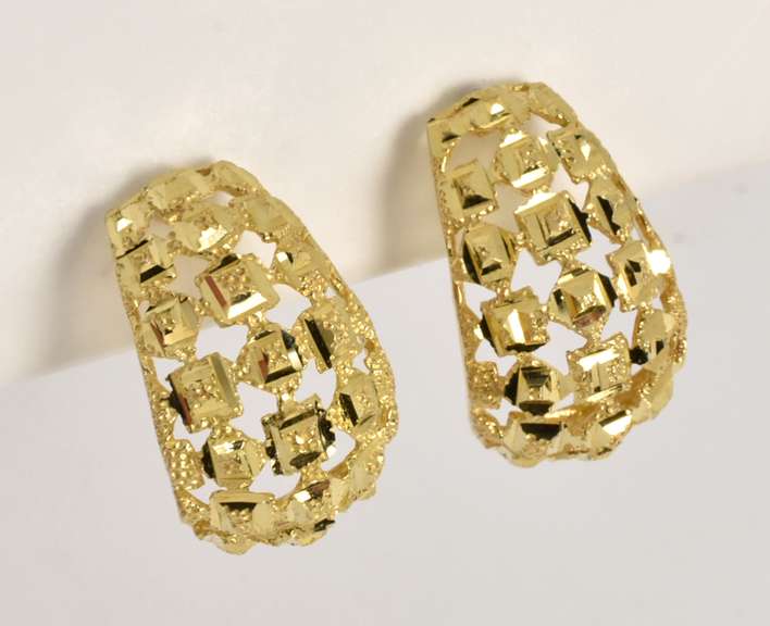 Pretty Pierced J Hoop Earrings