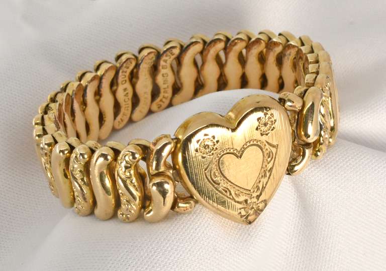 Vintage Sweetheart Gold Filled Bracelet