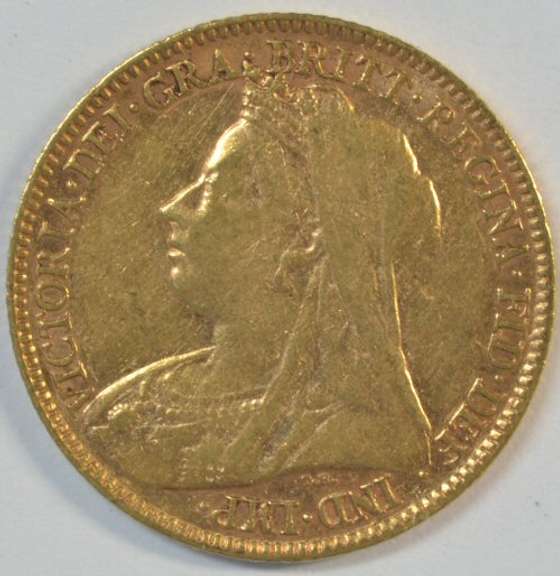 Splendid 1894 Veiled Head Great Britain Gold Half Sovereign