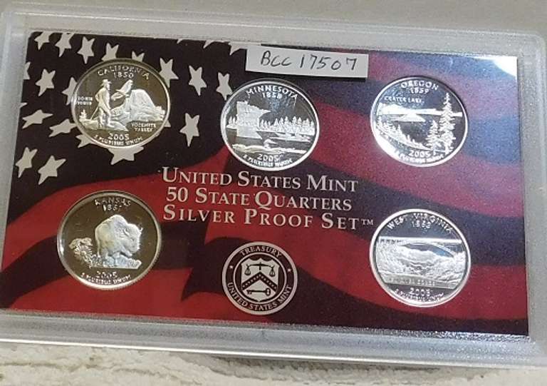 2005 Silver PRF State Qtr Set