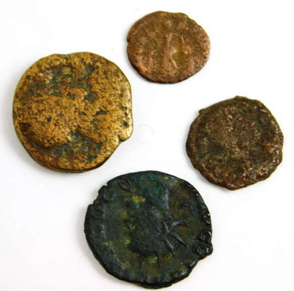 4 Ancient Byzantine Coins