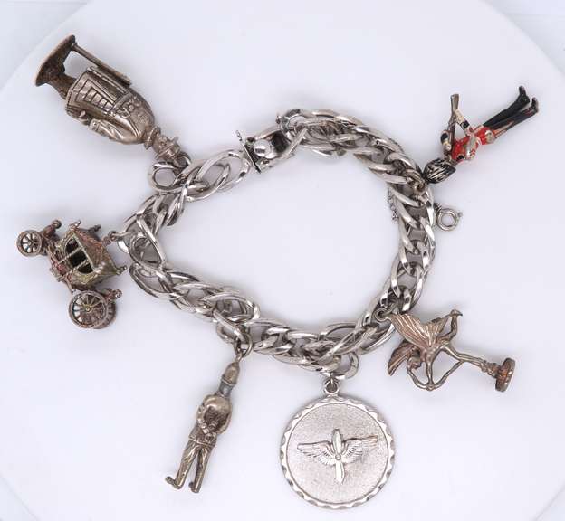 Vintage Sterling Silver Charm Bracelet