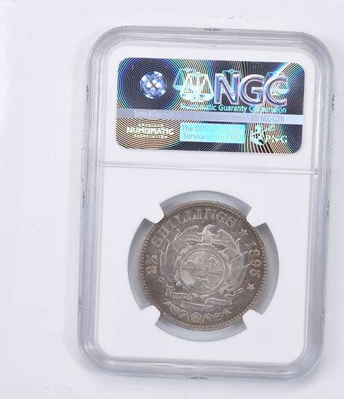 XF40 1895 South Africa 2 1/2 Shillings - Graded NGC