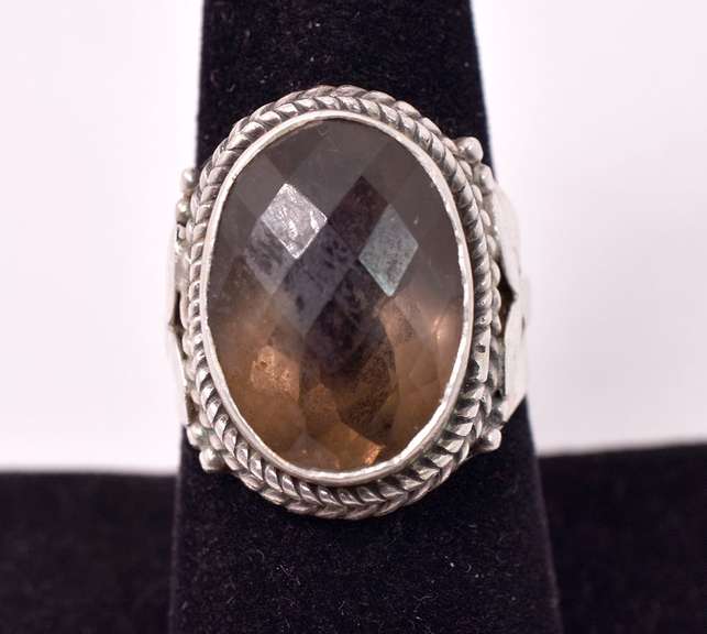 Sensational Smoky Quartz Ring in Sterling Silver