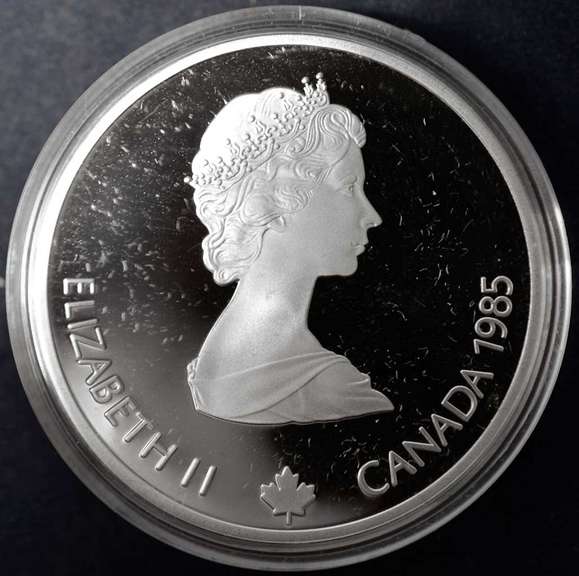 1987 Canada $20 Winter Olympic Games Sterling Silver Proof Coin Ice Skating