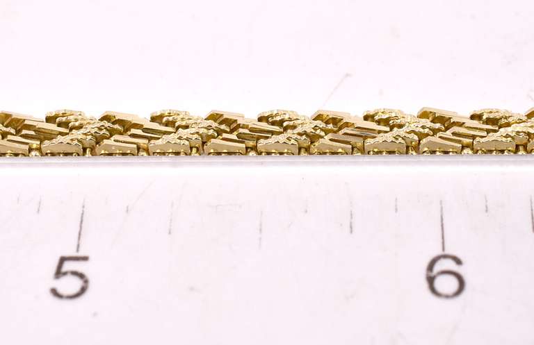 Wonderful Woven Gold Bracelet in 14K Yellow Gold