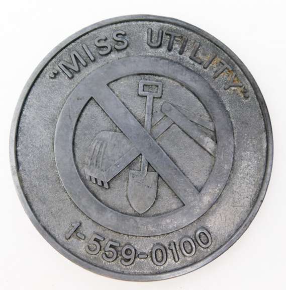 Vintage Miss Utility Belt Buckle