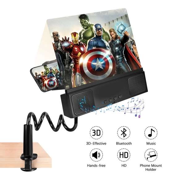 12 inch 3D Phone Screen Magnifier with Speaker