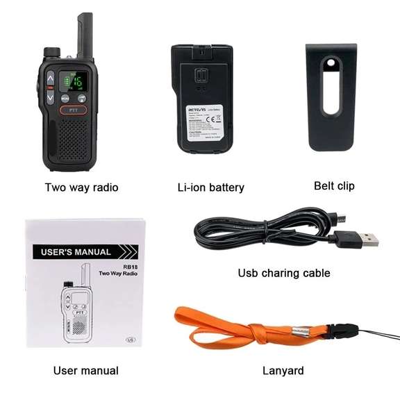 2x Long Range Portable Two Way Radio for Hunting
