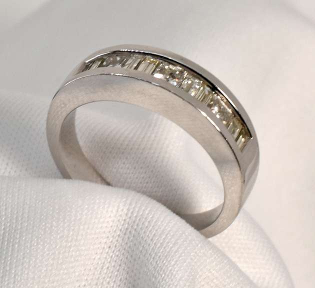 Suave Chanel Set Diamond Ring in 14K WG