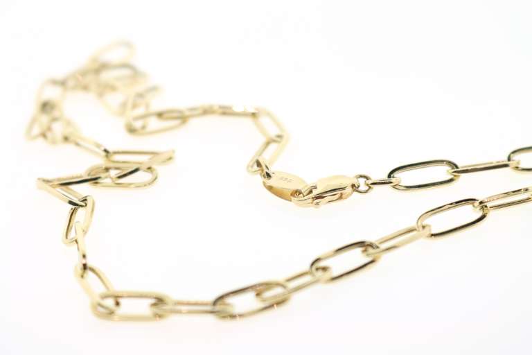Irresistible 14kt paperclip chain necklace
