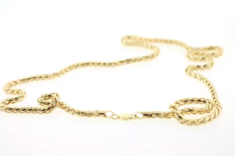 Luxurious 14kt solid gold box chain
