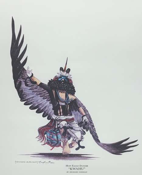 Richard Gorman Framed Print Richard Gorman Hopi Eagle Dance
