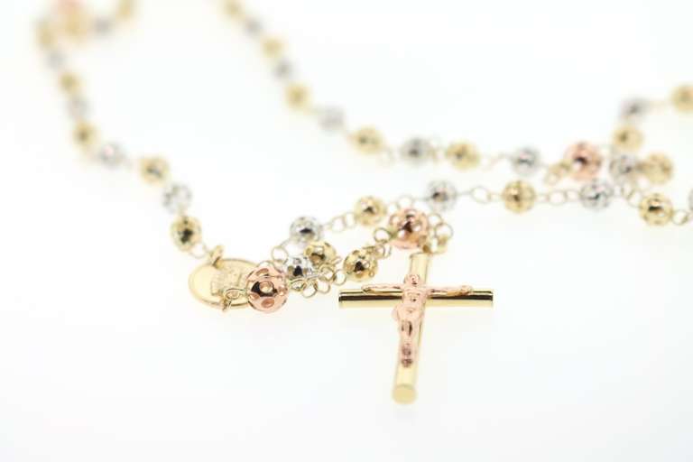 Italian Grand 14kt gold Traditional Rosery