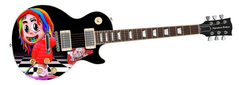 Tekashi69 Autographed Signed Custom Photo Graphics Guitar ACOA