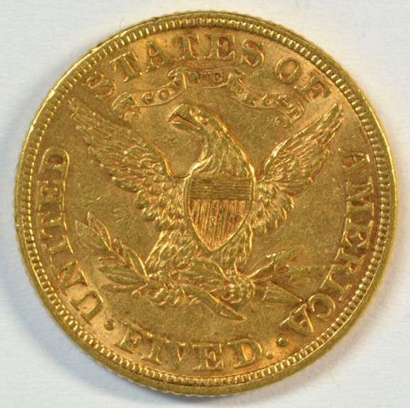 Very pretty 1882 US $5 Liberty Gold Piece. Full strike