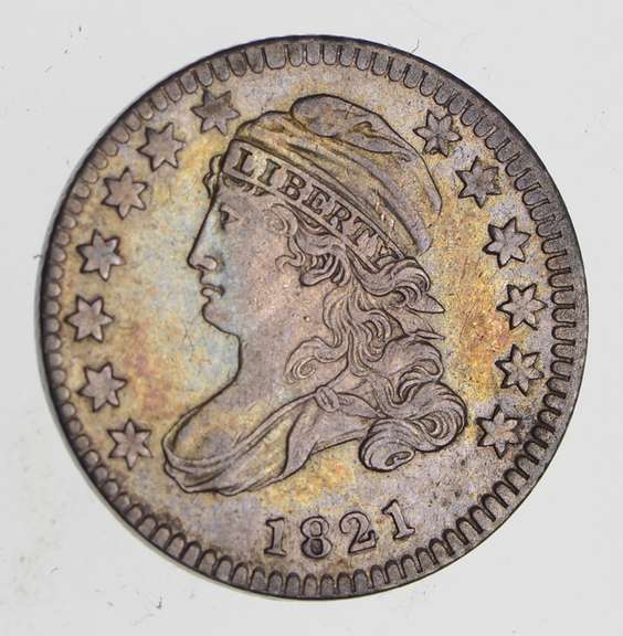 1821 Capped Bust Dime - Small Date - Near Uncirculated