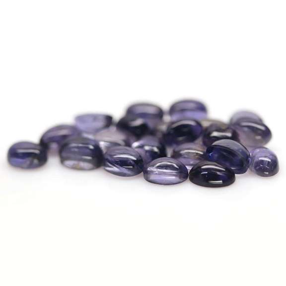 Collectors 11.54ct very best blue violet hue Iolite cabochon set