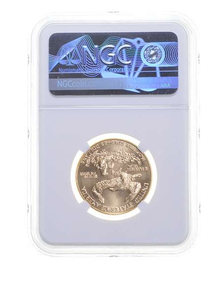 MS70 1986 $25 1/2 Oz. Gold American Eagle - Graded NGC