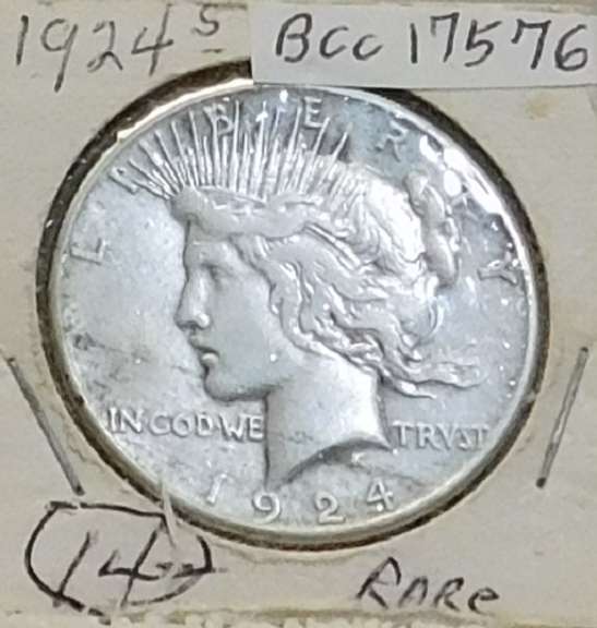 1924-S Peace Dol  circ, rare date