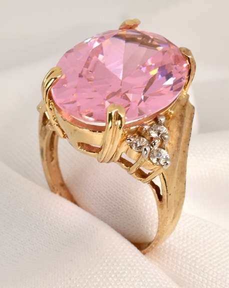 Bold Pink CZ Ring