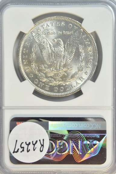Much better near Gem BU 1896 Morgan Silver Dollar. NGC MS64