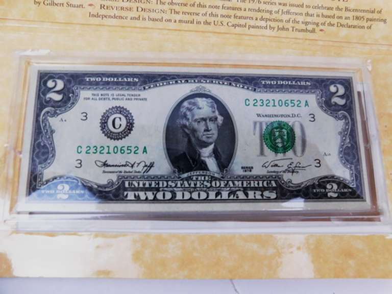 Jefferson 1/2 Pound Silver Eagle $1 Currency & Coin Set