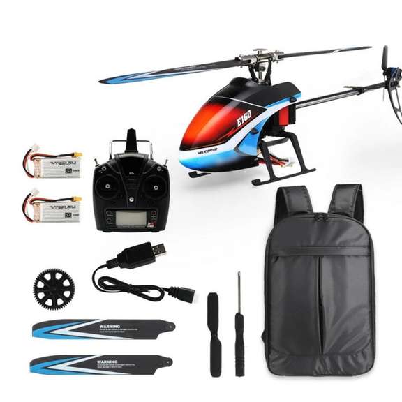3D6G System Flybarless RC Helicopter RTF with Backpack