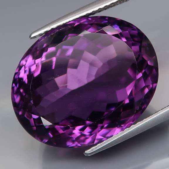 Magnificent 22.58ct deep violet Amethyst