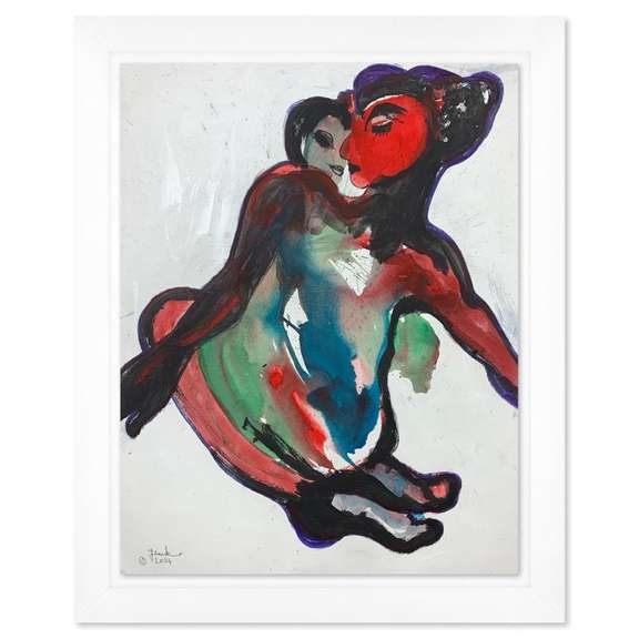 Jenik Cook, Framed Hand Signed Original Painting with Letter of Authenticity.