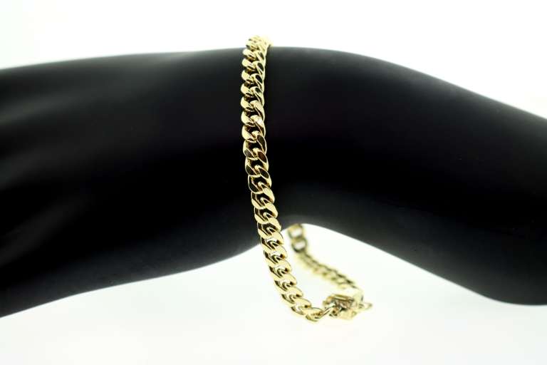 Special 10kt Yellow Gold Curb Chain Bracelet