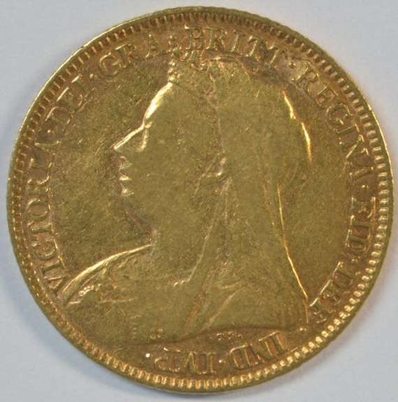 Nice lustrous 1897 Great Britain Gold Half Sovereign