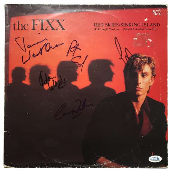 The Fixx Autographed Signed Album Record LP ACOA