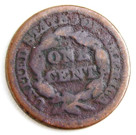1849 U.S. Large Cent Coin