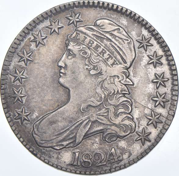 1824 Capped Bust Half Dollar - 106a R4