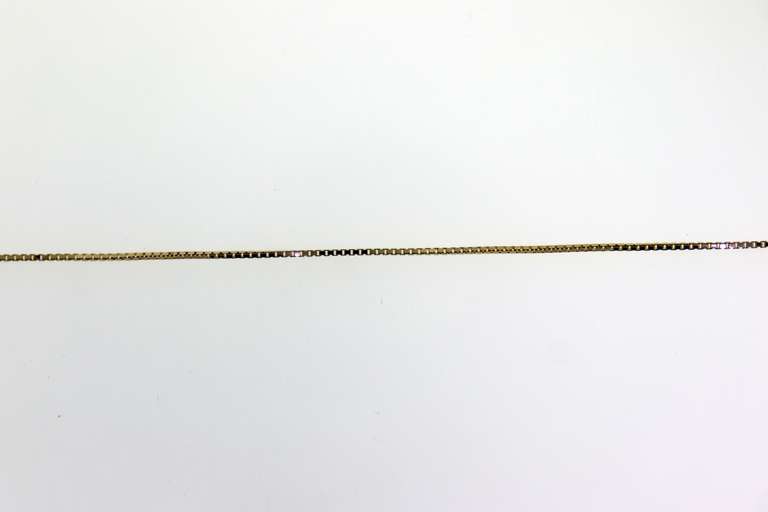 Italian Sterling Silver Blue Sapphire V Necklace