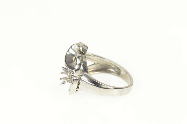 Platinum 1930's 1.55 Ctw Diamond Engagement Setting Ring