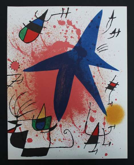JOAN MIRO ORIGINAL LITHOGRAPH 1975